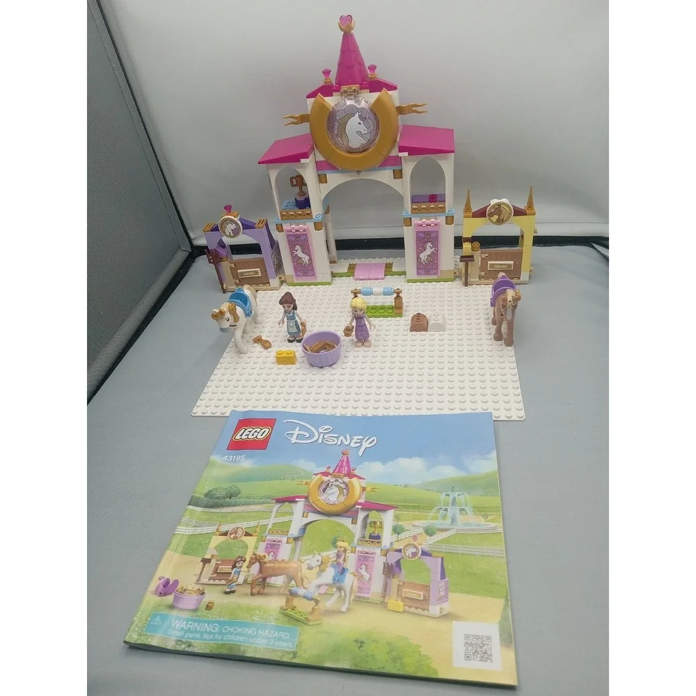 LEGO Disney Princess Belle and Rapunzel's Royal Stables (43195 Not Complete Read